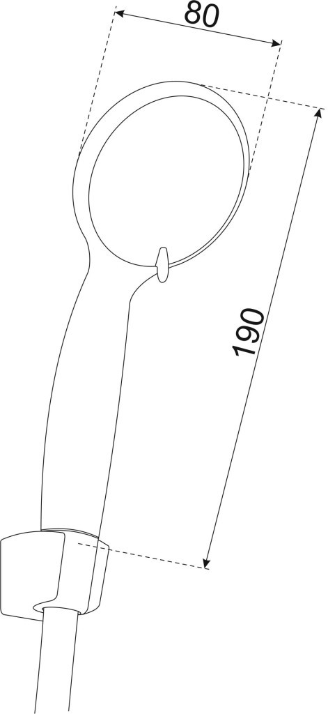 Duș de mână Kerra NERO negru mat cu furtun 150 cm, 3 moduri jet