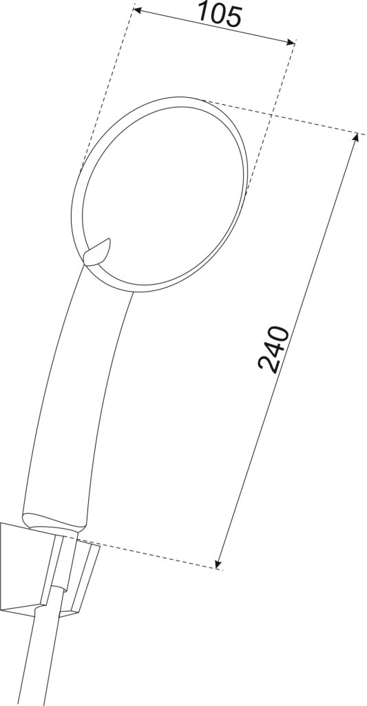 Set duș de mână Kerra TARA cromat cu furtun inox 150 cm, 5 jeturi