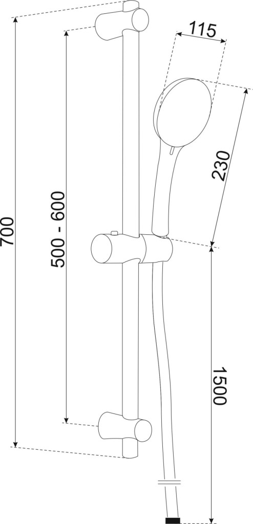 Kerra Set de duș GRETA