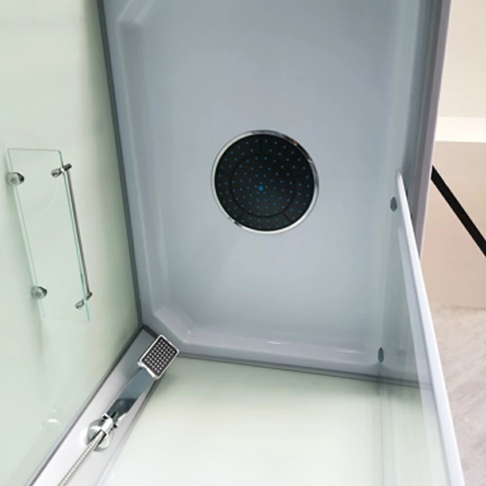 Cabină de duș cu hidromasaj Leziter Valerie 80x120 cm, dreptunghiulară, albă