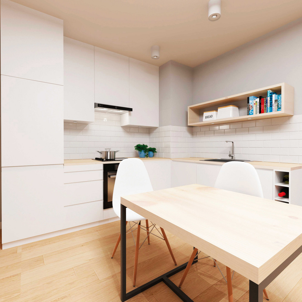 Hotă de bucătărie incorporabilă Focus MODO 50 Inox, 50 cm, 80W, control tactil