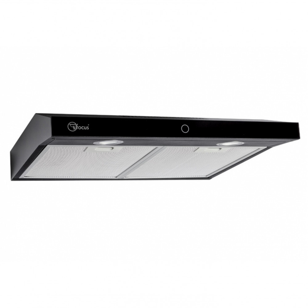 Hotă incorporabilă Focus MODO 50 neagră, 50 cm, 80W, LED, control tactil