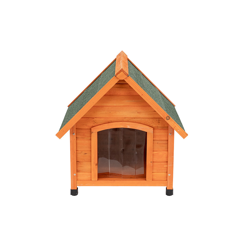 Căsuță pentru câini Leziter Smiley Classic S din lemn, 73x76,5x76,5 cm