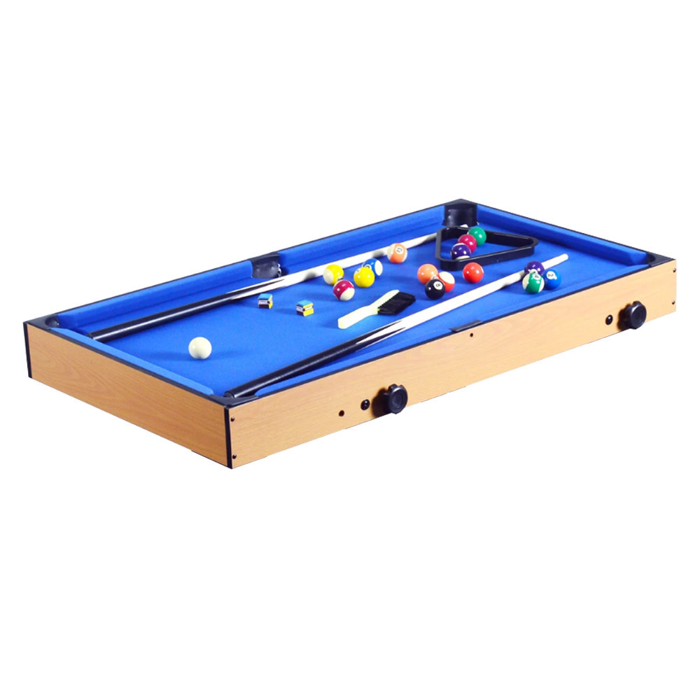 Masă de joc 4 în 1 Leziter pentru foosball, biliard, ping-pong și curling/bowling