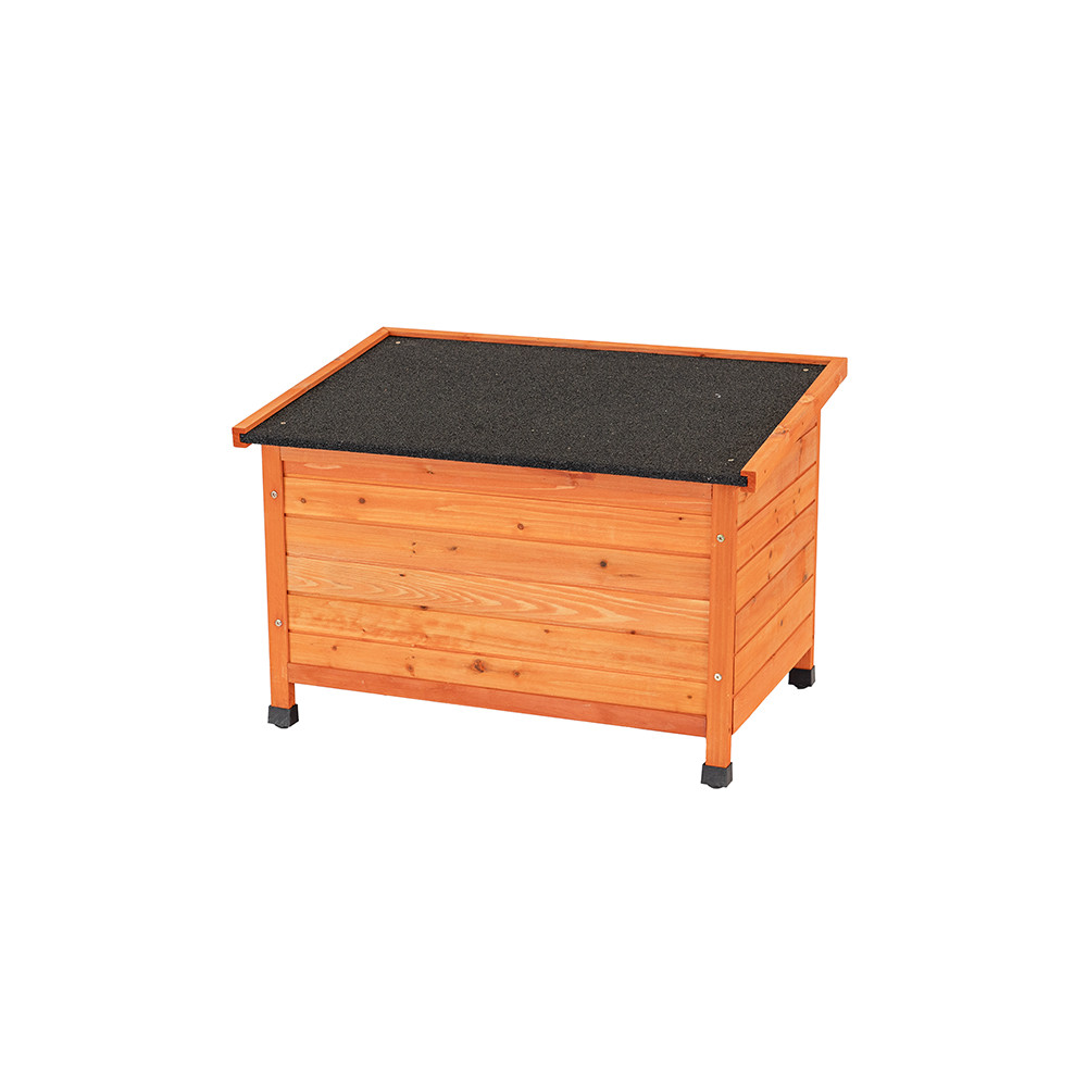 Căsuță pentru câini Leziter Smiley Basic L, lemn lăcuit, 104x66x70 cm