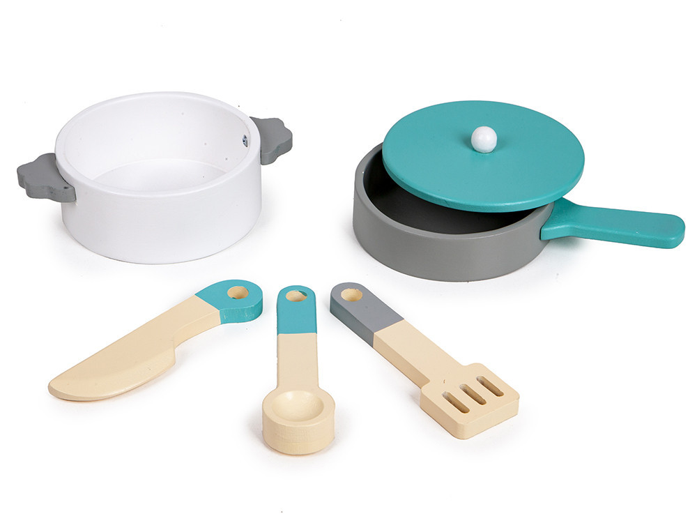 Bucătărie din lemn Homelux pentru copii 3+ cu cuptor, frigider și accesorii