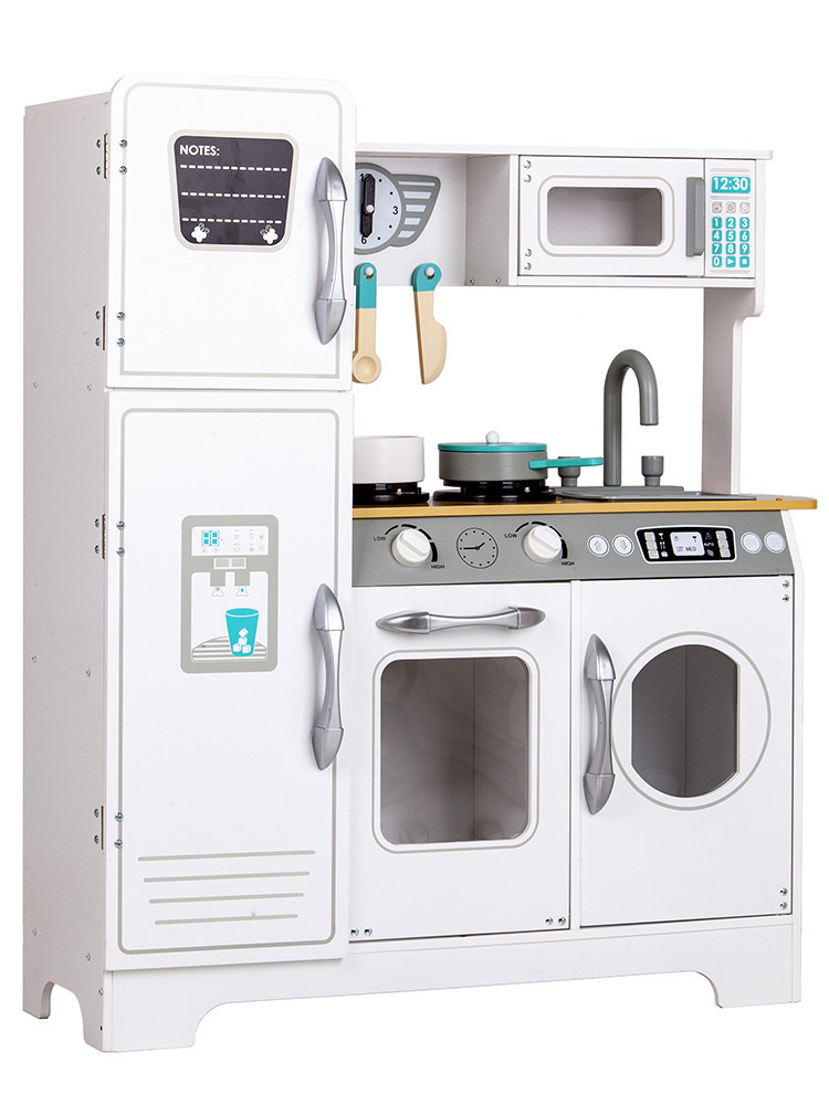 Bucătărie din lemn Homelux pentru copii 3+ cu cuptor, frigider și accesorii