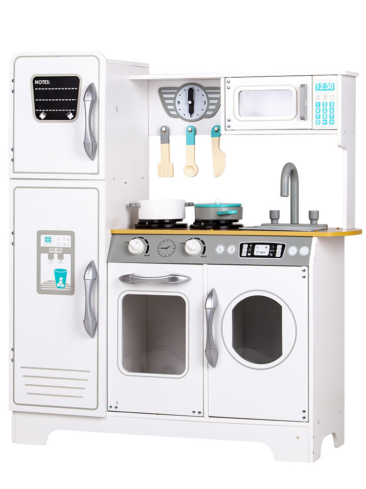 Bucătărie din lemn Homelux pentru copii 3+ cu cuptor, frigider și accesorii