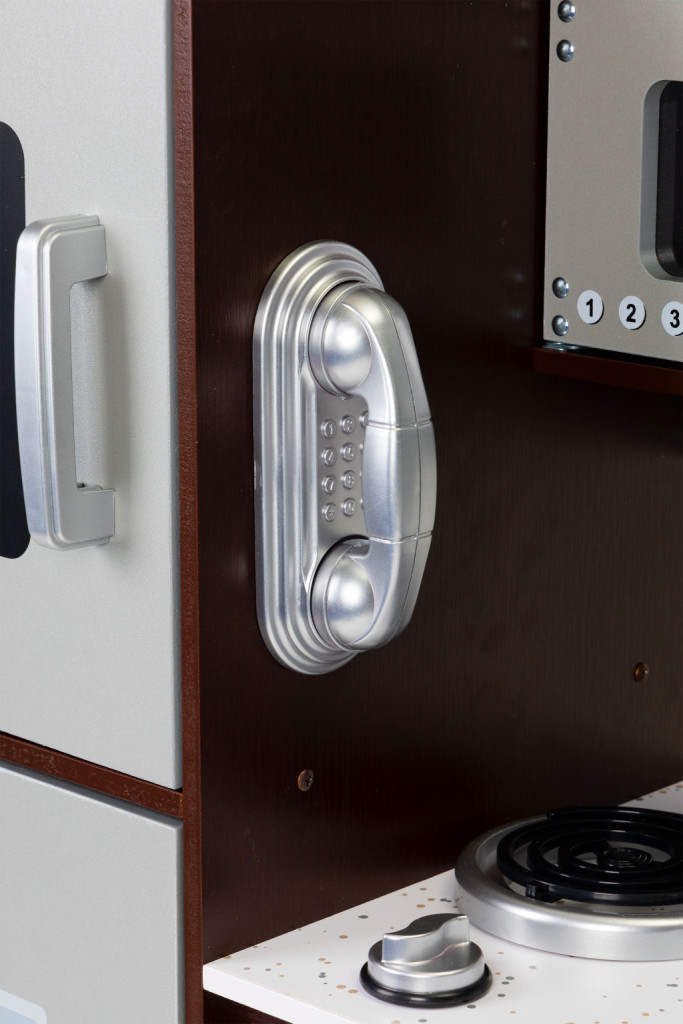 Bucătărie din lemn pentru copii Homelux cu frigider, cuptor și microunde, 3+ ani