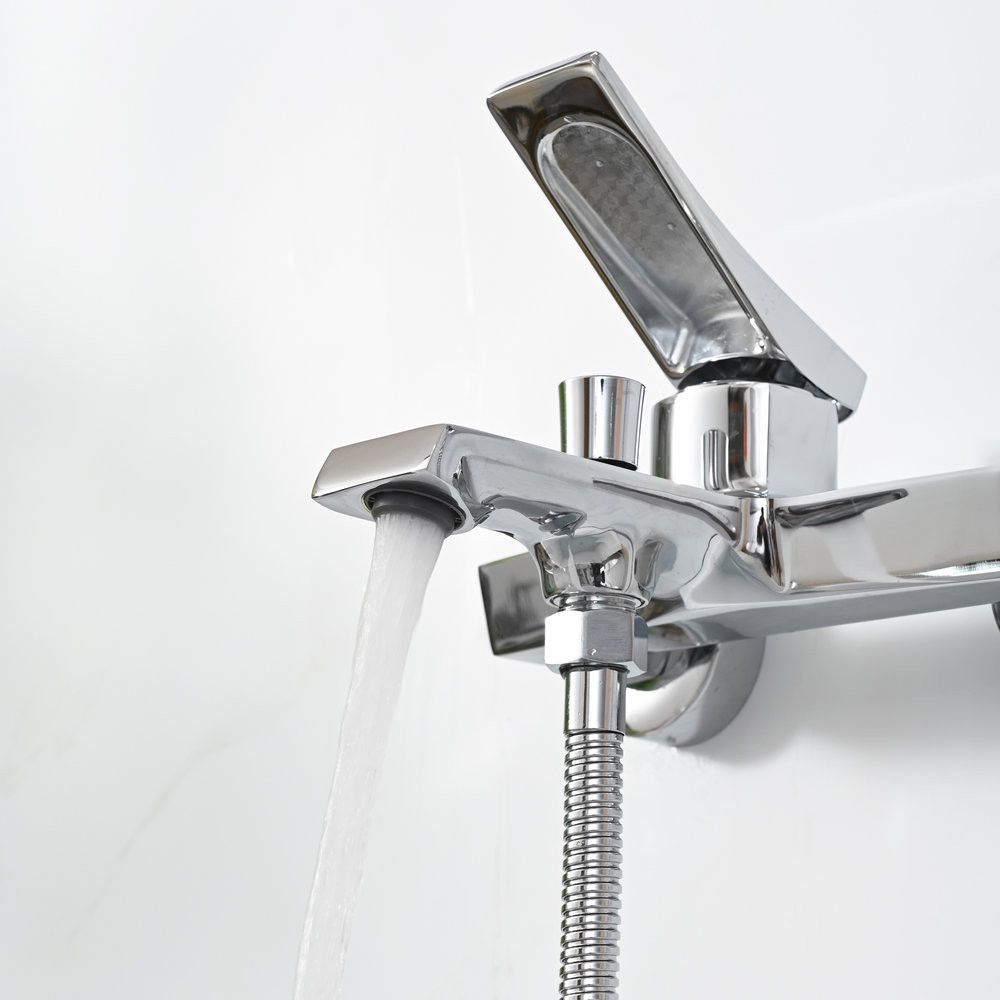 Robinet de umplere cadă Leziter Arno, monocomandă, finisaj cromat, 15 cm