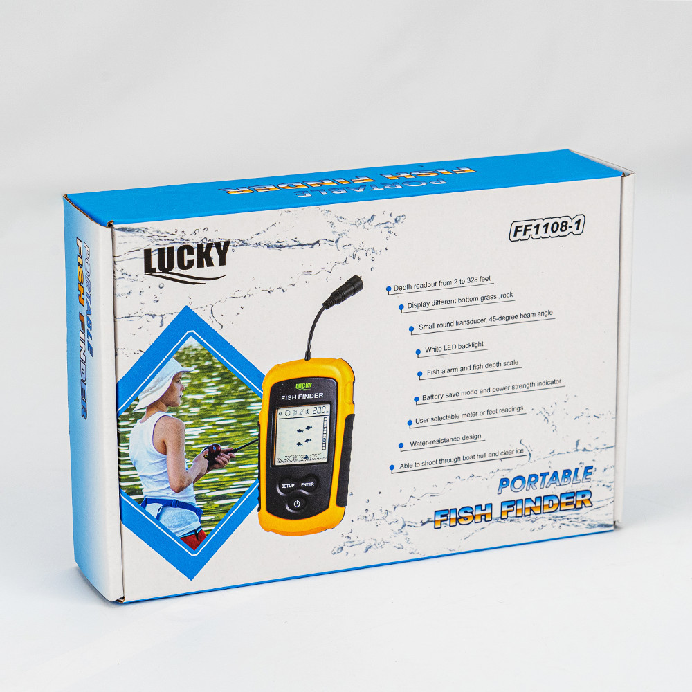 Set sonar radar Lucky Fish Leziter, portabil, rază 183 m, detectare până la 100 m