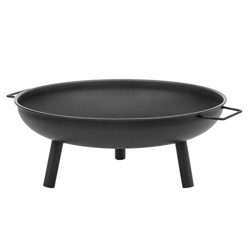 Groapă de foc portabilă Mirpol MIR-FP435 din oțel, 43,5 cm, negru