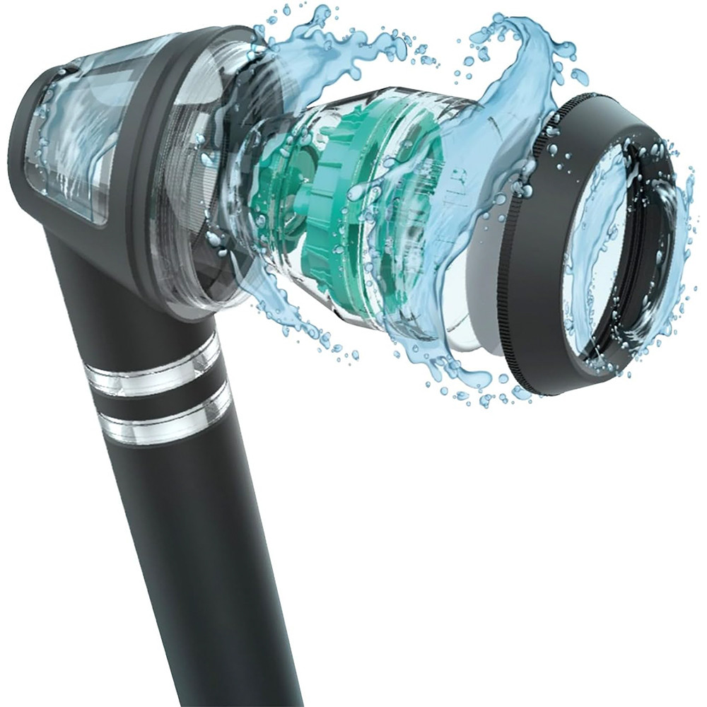 Cap de duș Poseion BT100 cu filtru 5 microni, tehnologie magnetică-ionizantă, gri