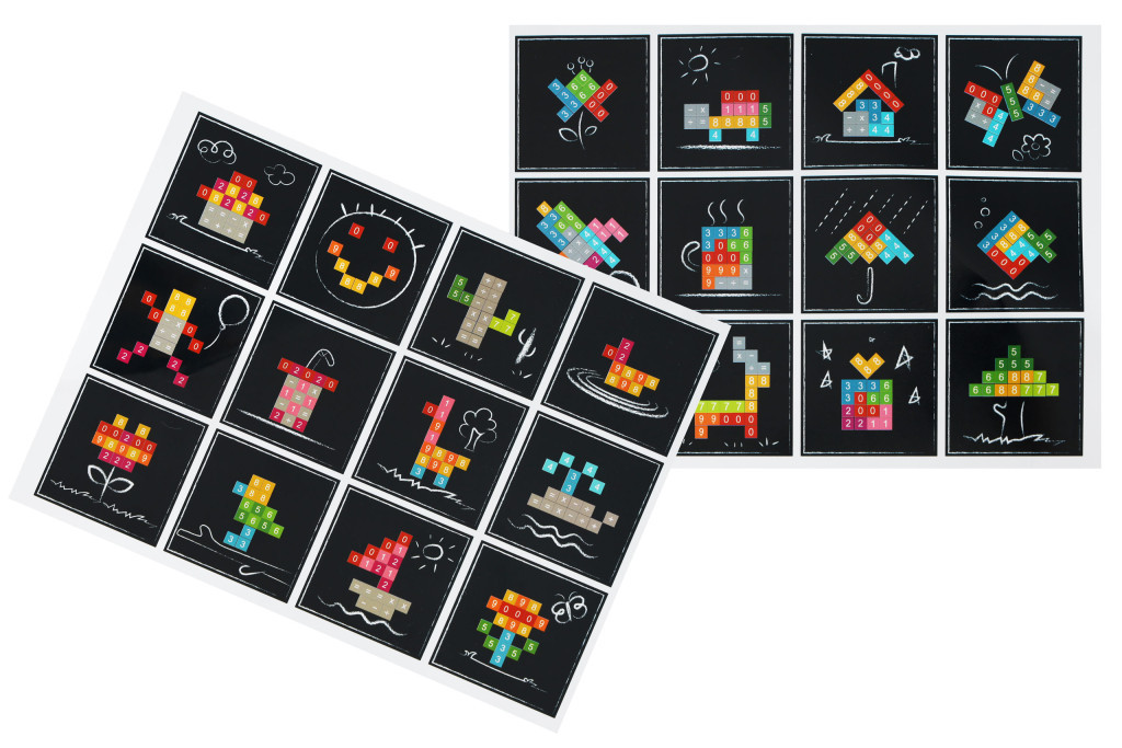 Homelux Tabletă magnetică din lemn cu numere