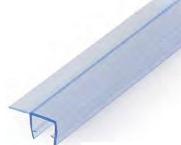 Garnitură de etanșare tip F Kerra, 2 m, pentru uși de duș din sticlă 4–5 mm