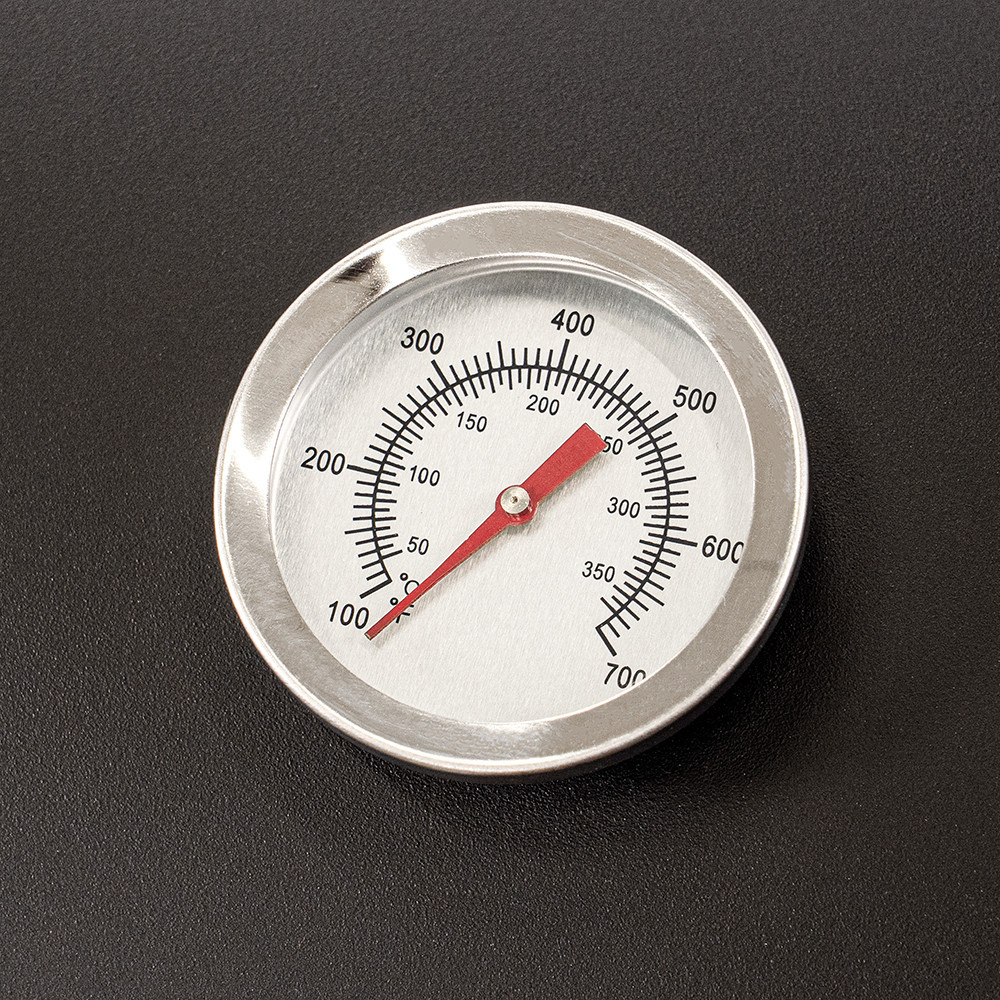 Grătar de grădină Leziter cu cărbune și afumătoare, cu termometru și roți