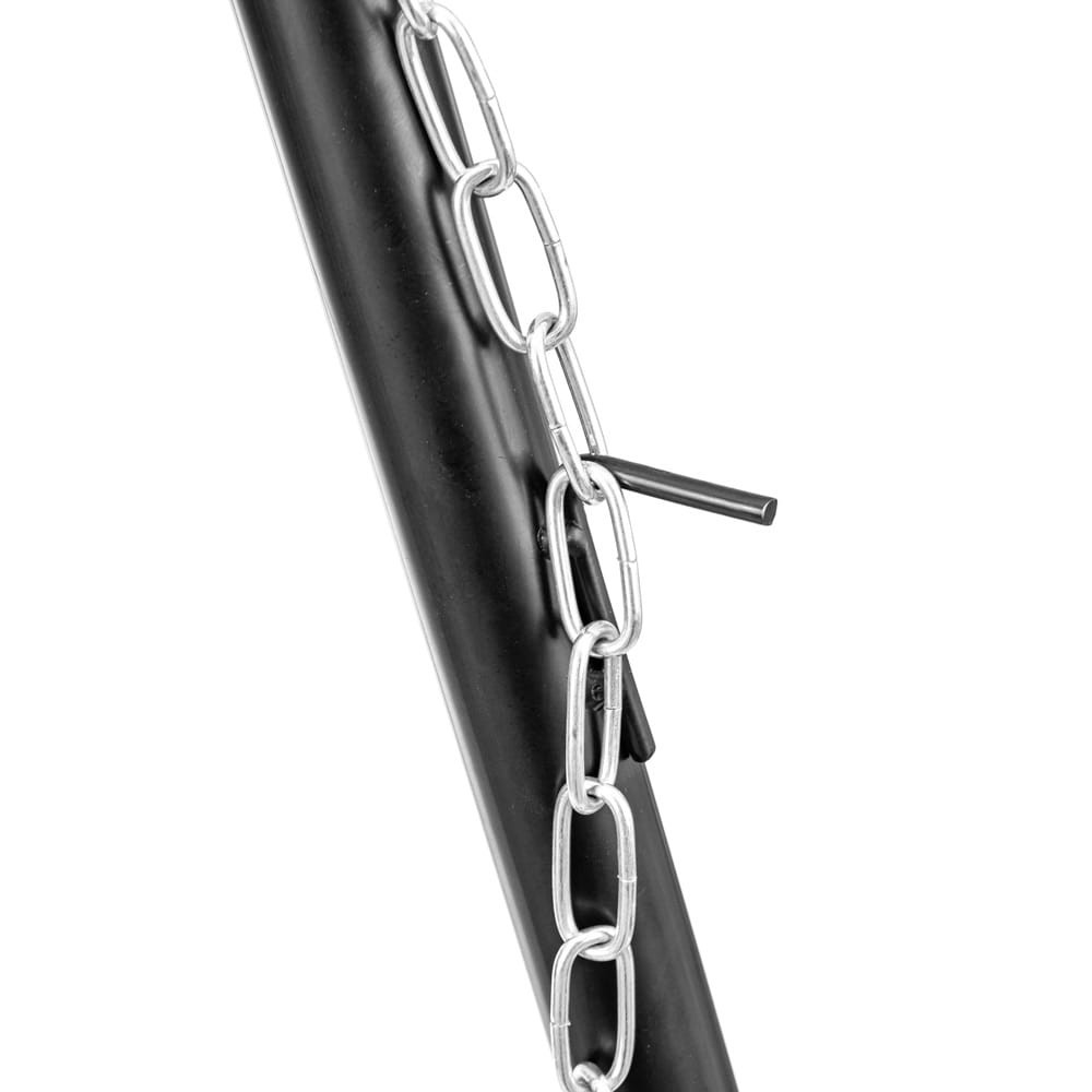 Grătar suspendat din oțel cu trepied Mirpol MIR-HP48, grilă 51 cm, reglaj pe lanț