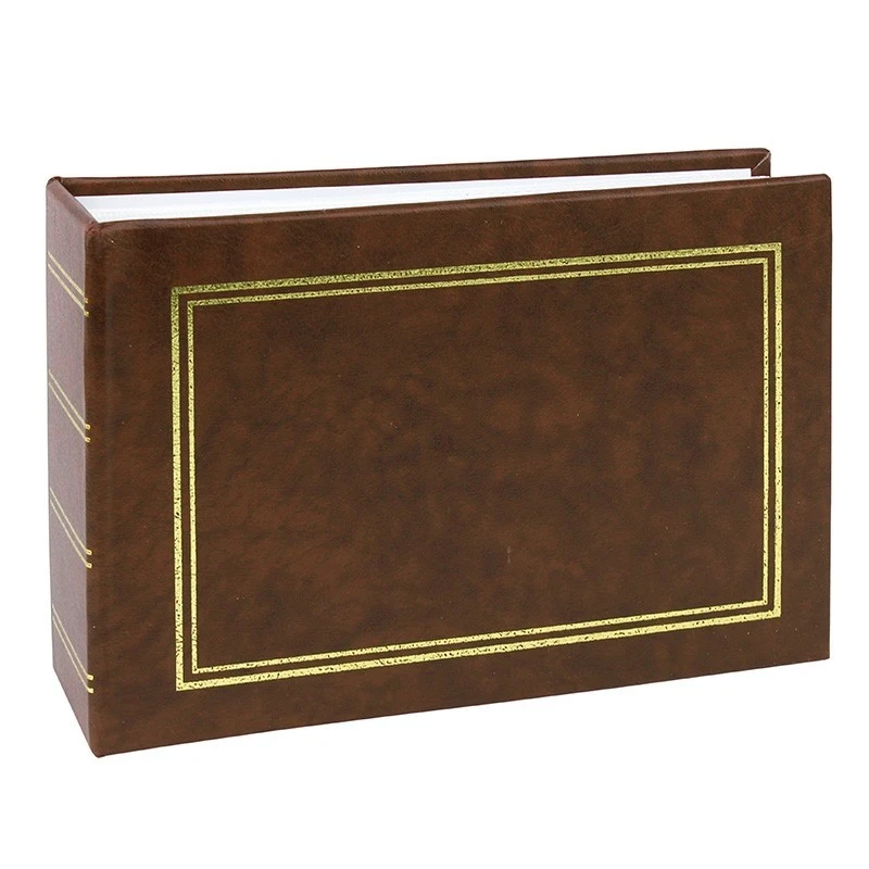 Album foto clasic maro 10x15 cm, 100 fotografii, tip carte, landscape