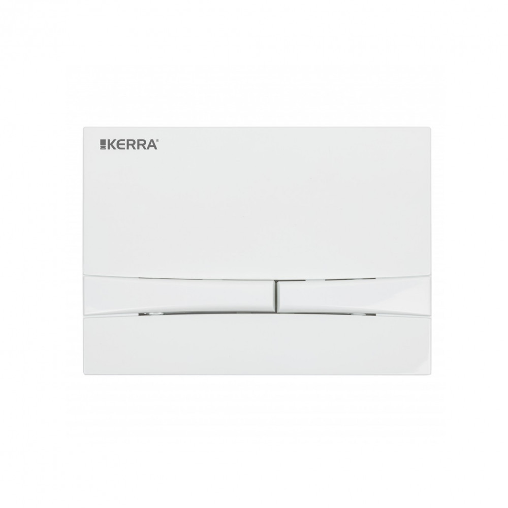 Placă de acționare WC Kerra Adriatic albă, dublă, pentru rezervor K-50 Slim