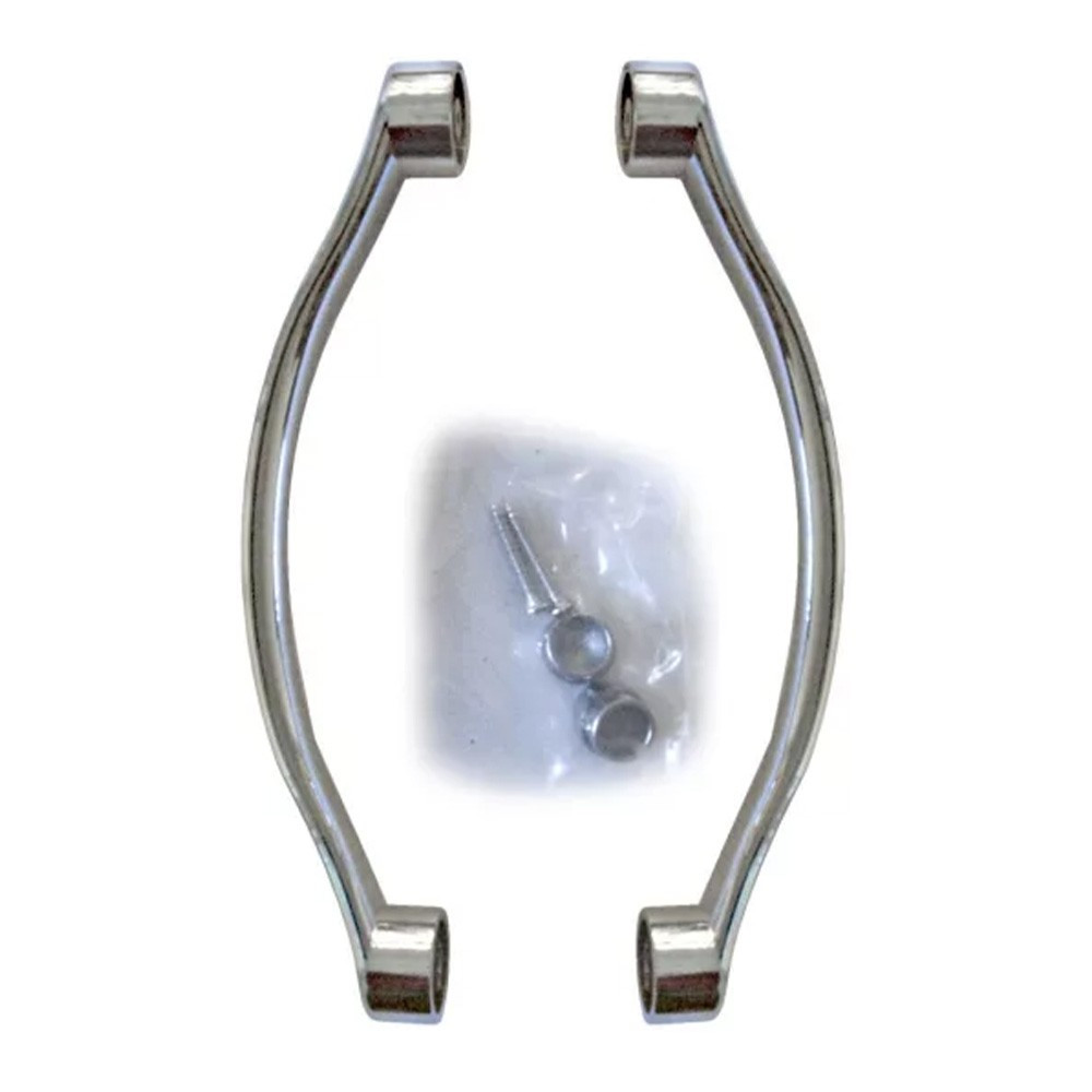 Mâner cromat pentru cabină de duș Leziter LZF-02, ABS, set complet 1 ușă