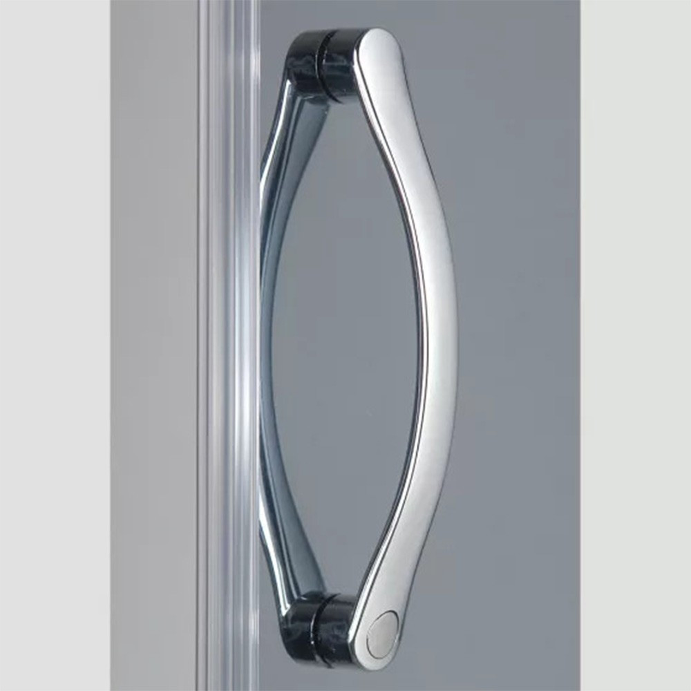 Mâner cromat pentru cabină de duș Leziter LZF-02, ABS, set complet 1 ușă