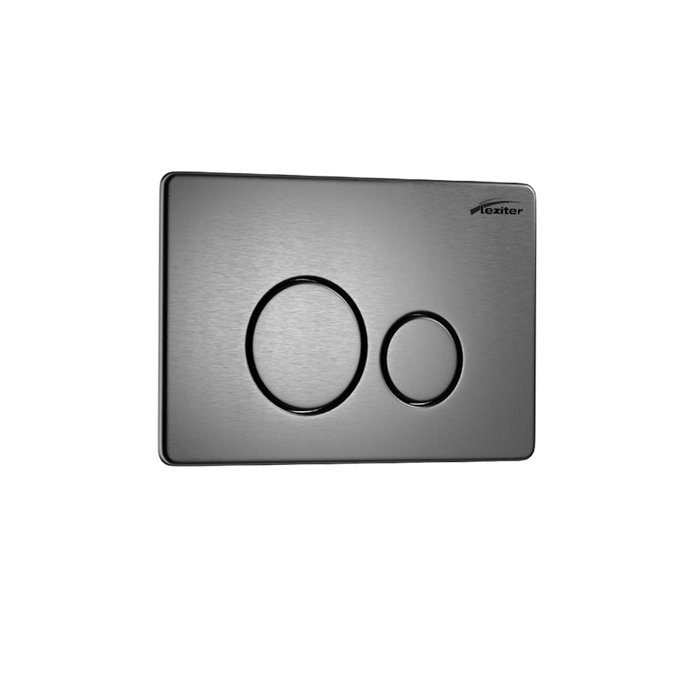 Placă de acționare WC Leziter ROYA 081, gri, inox 304, 246 x 165 mm