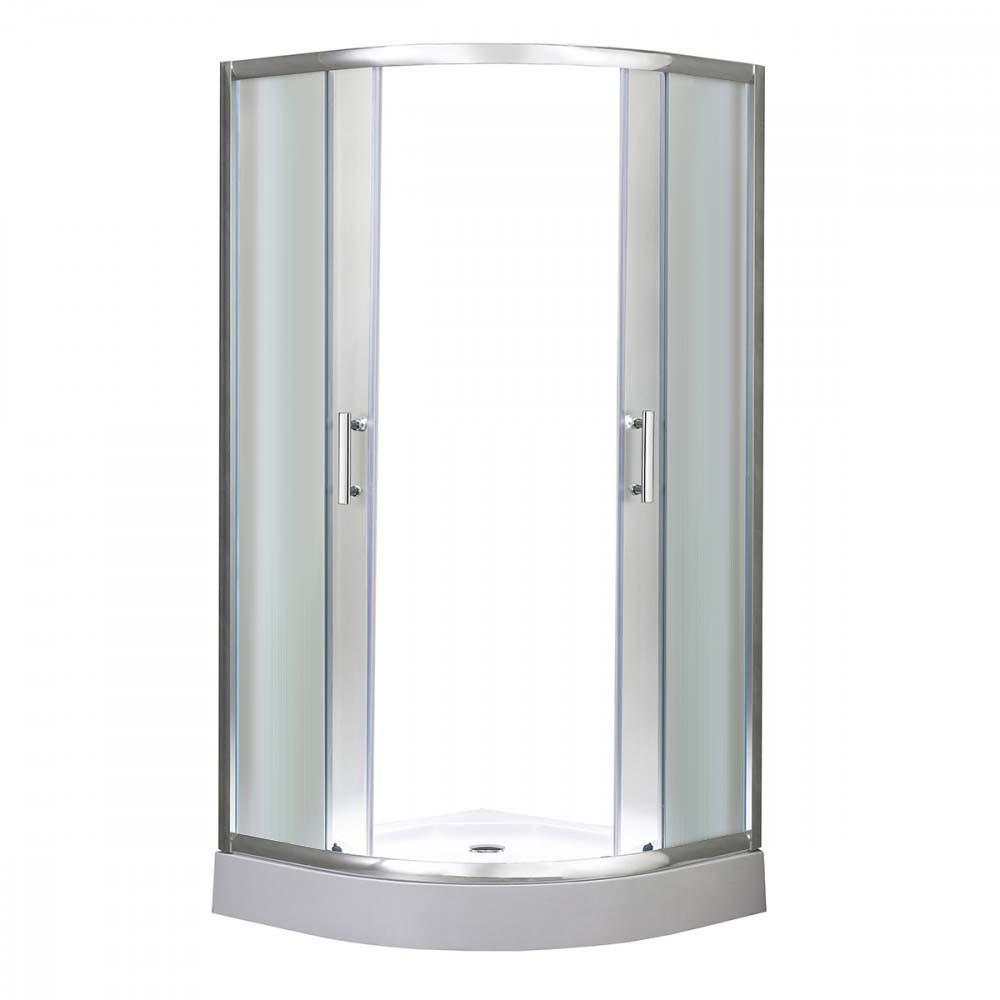 Cabină de duș curbată Leziter Spirit Matt 90x90x194 cm cu cadită acrilică