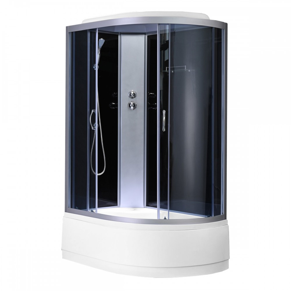 Cabină de duș Leziter Cora 120x80 cu tavă adâncă, montaj stânga