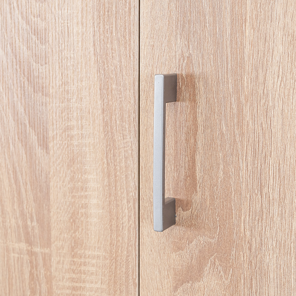 Dulap Leziter Miami 160x205 cm, stejar Sonoma/York, 11 rafturi