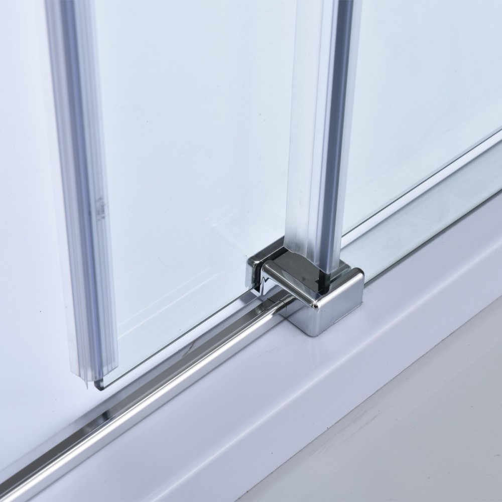 Cabină de duș asimetrică Leziter Bold-in 80x100 cm, sticlă securizată 8 mm