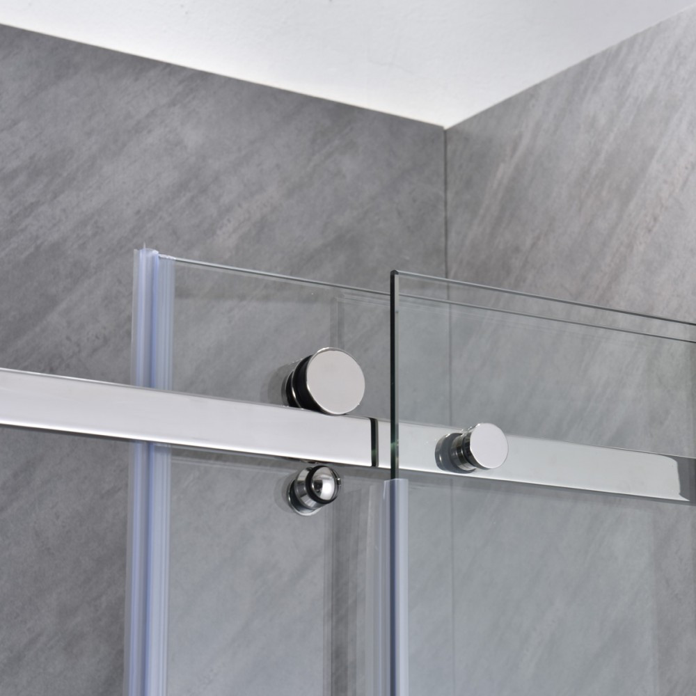 Cabină de duș asimetrică Leziter Bold-in 80x100 cm, sticlă securizată 8 mm