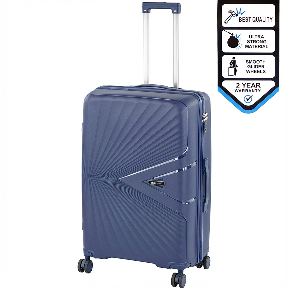 Valiză mare Leziter TravelLux Endure hardtop 50x78x30 cm, albastru închis