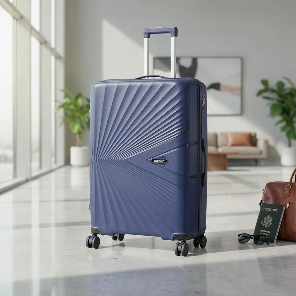 Valiză mare Leziter TravelLux Endure hardtop 50x78x30 cm, albastru închis