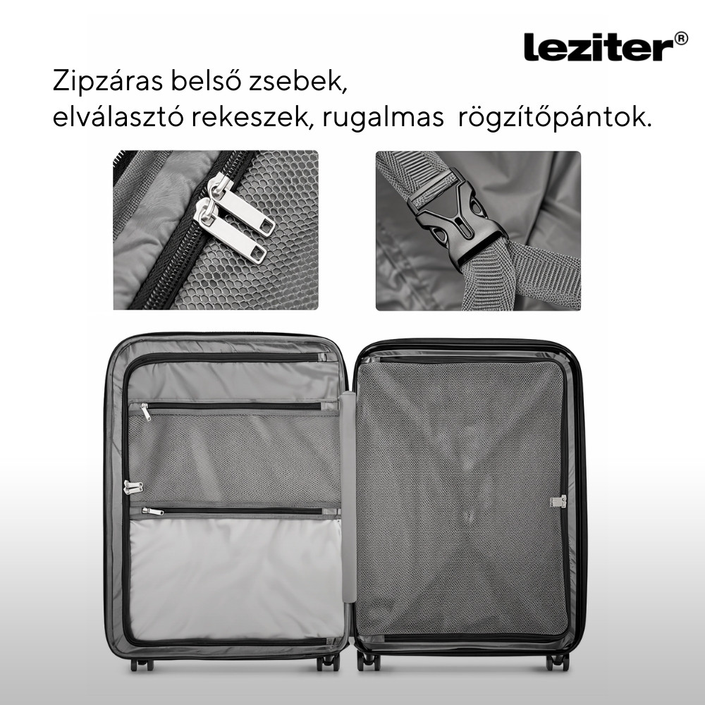 Valiză mare Leziter TravelLux Endure hardtop 50x78x30 cm, albastru închis