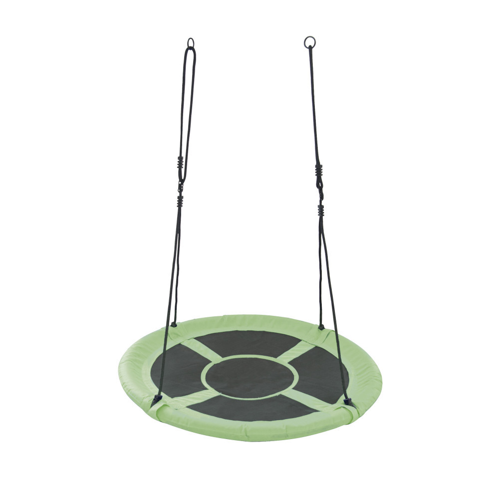 Leagăn tip cuib de barză Mirpol pentru grădină, 95 cm, verde, 150 kg