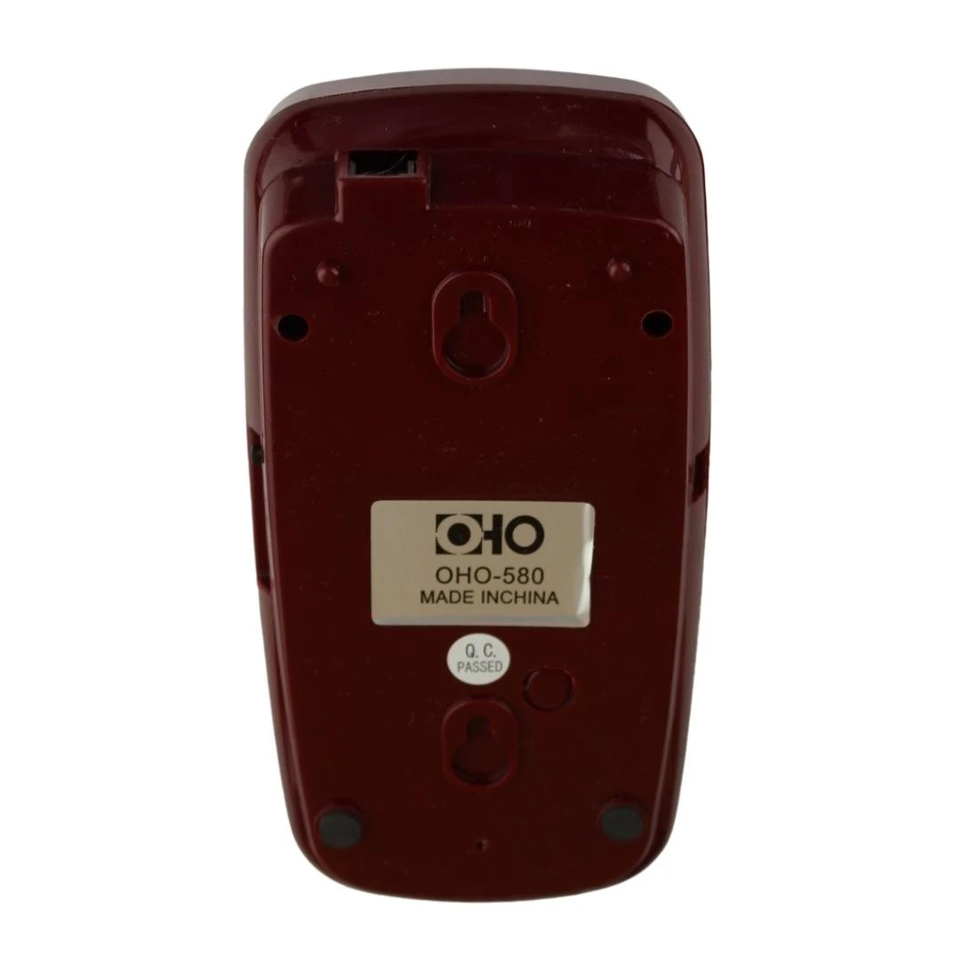 Telefon fix cu fir montabil pe perete, tastatura iluminata, redial, mute, visiniu