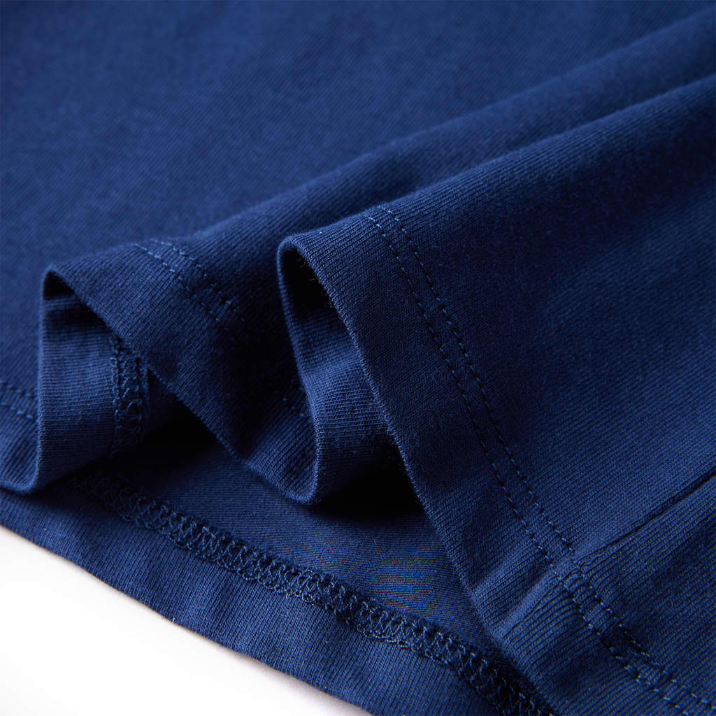 Tricou pentru copii cu mâneci lungi, bleumarin, 92 GartenMobel Dekor
