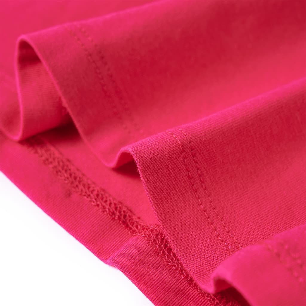 Tricou pentru copii cu mâneci lungi, roz aprins, 104 GartenMobel Dekor