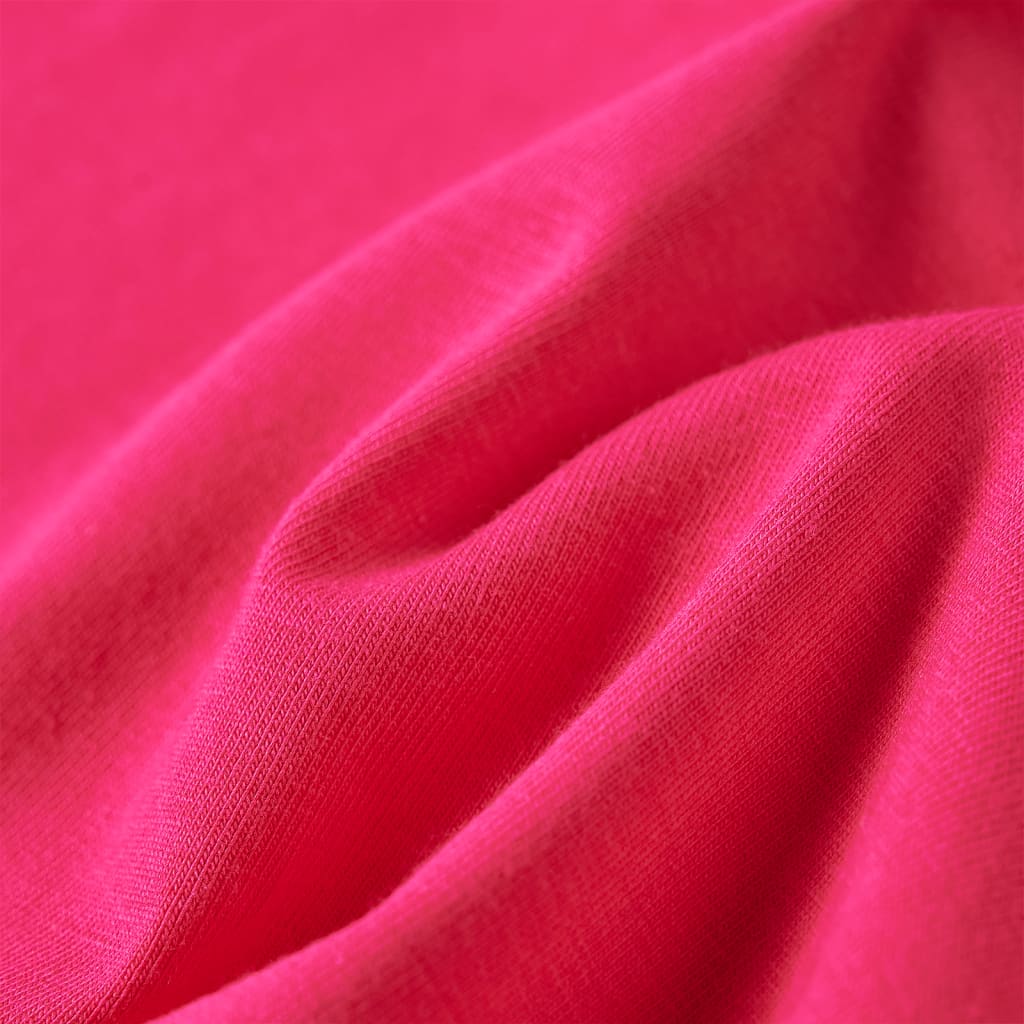 Tricou pentru copii cu mâneci lungi, roz aprins, 92 GartenMobel Dekor