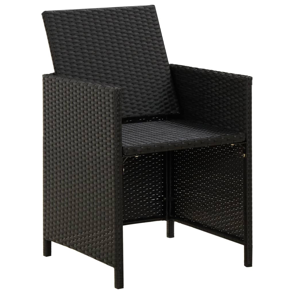 Set mobilier de grădină cu perne, 3 piese, negru GartenMobel Dekor