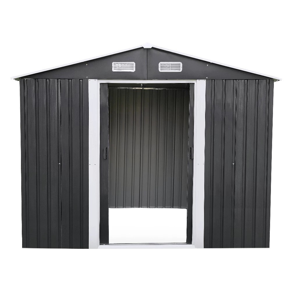 Casă depozitare unelte grădină Leziter Alaska 6x8 din oțel, 5,3 m²