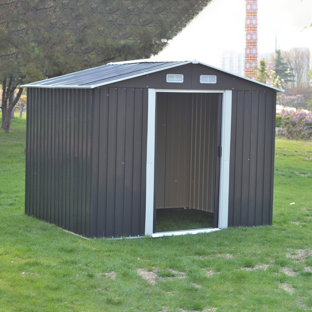 Casă depozitare unelte grădină Leziter Alaska 6x8 din oțel, 5,3 m²