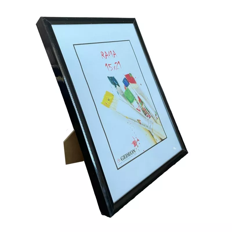 Rama foto clasică Bessie 15x21 cm, neagră, pentru perete sau birou