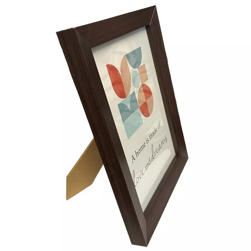 Ramă foto Ethel din lemn wenge 15x21 cm, cu sticlă, suport și prindere pe perete