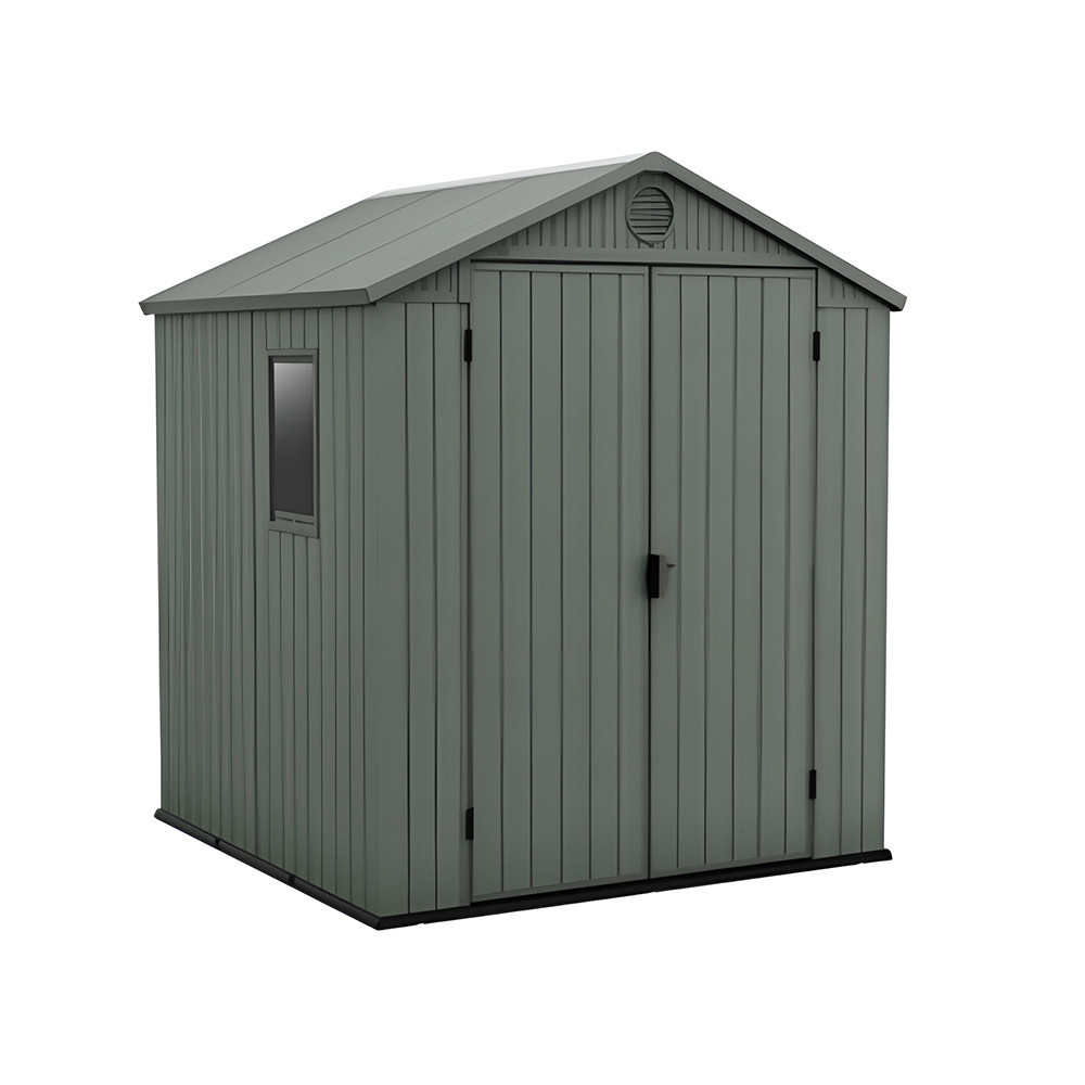 Căsuță de grădină Curver Darwin 6x6 din plastic EVOTECH, verde