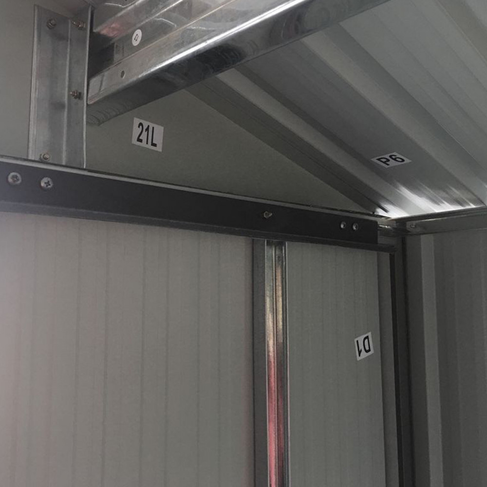 Șopron metalic de grădină Mirpol MIR1008, 8 mp, uși glisante, antracit