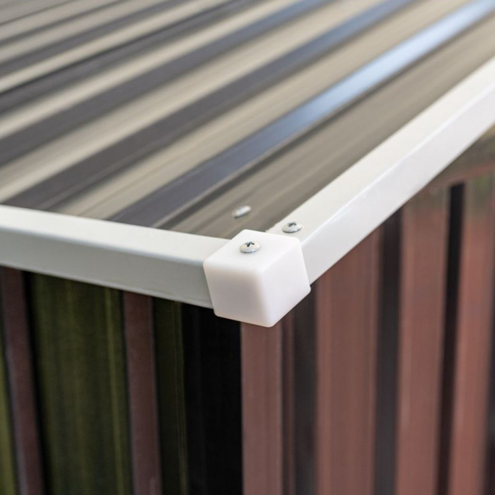 Șopron metalic de grădină Mirpol MIR1008, 8 mp, uși glisante, antracit