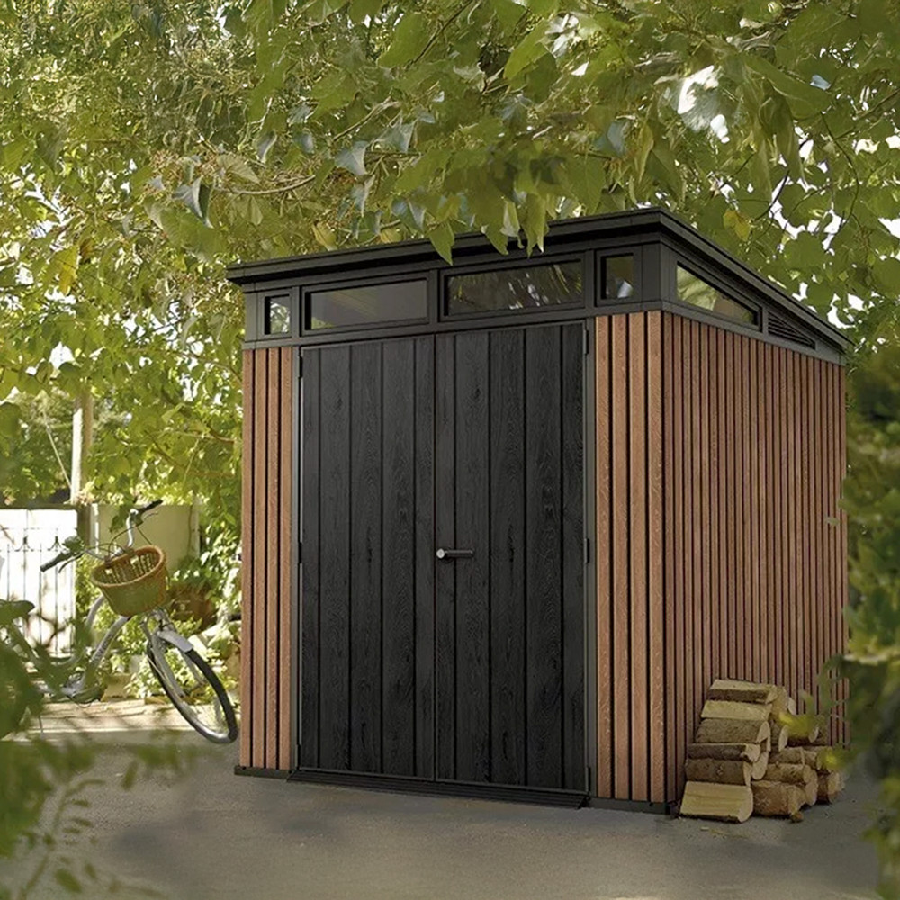 Magazie de grădină Curver Signature PENT 7x7 din plastic, Veneția maro