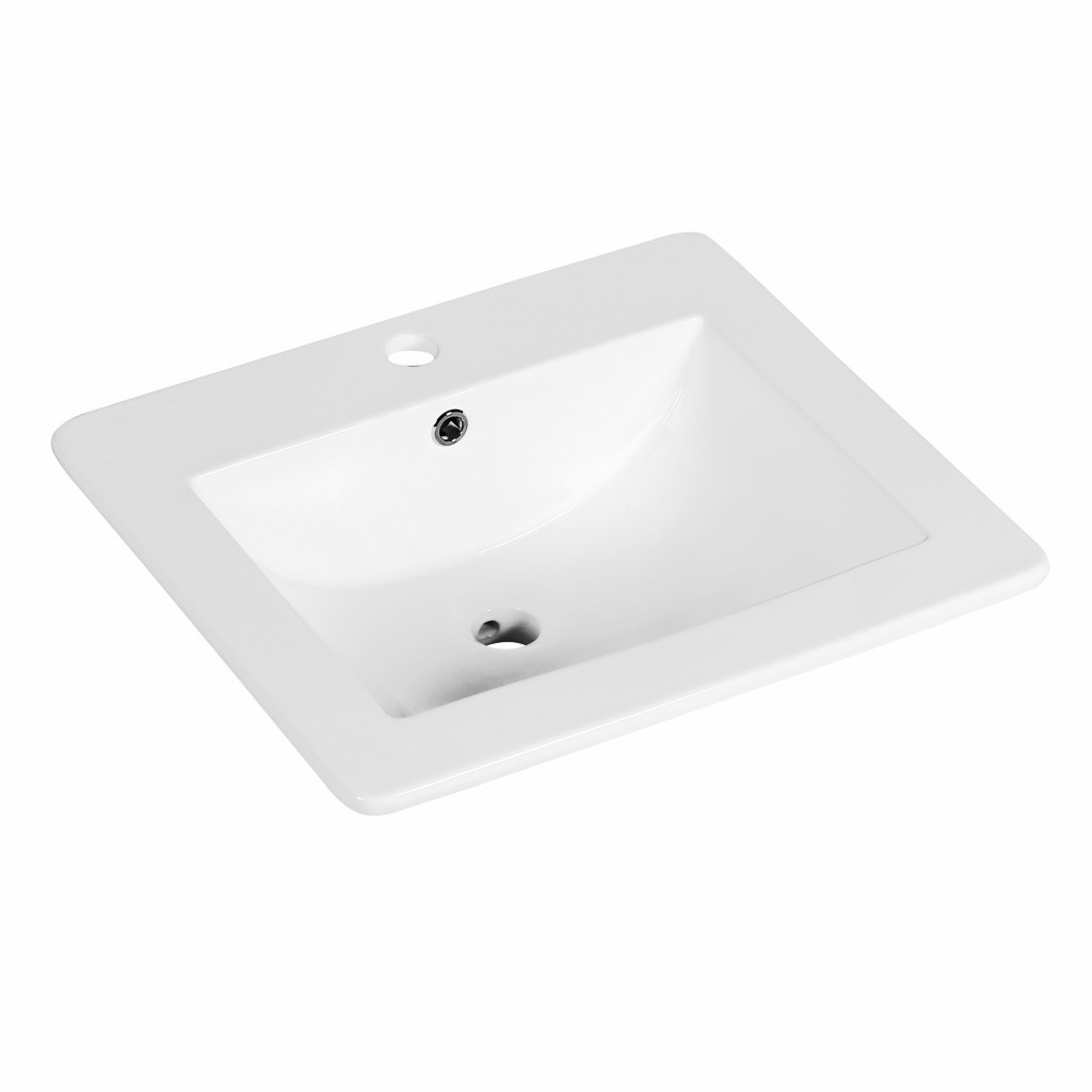 Lavoar de blat Kerra KR-530 din ceramică albă, 54x46 cm, dreptunghiular