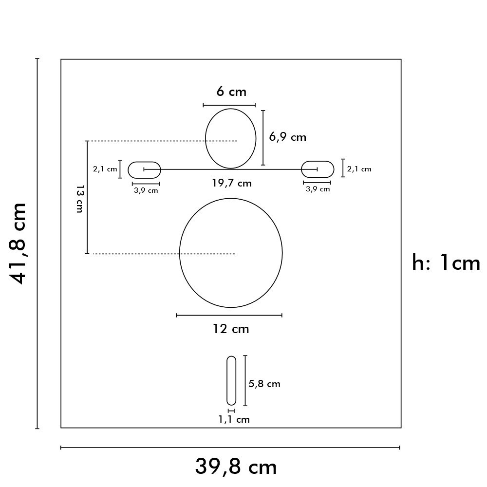 Leziter garnitură izolare fonică pentru WC și bideu, 10 mm, 418x398 mm